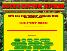 Tablet Screenshot of davescustomwicker.com